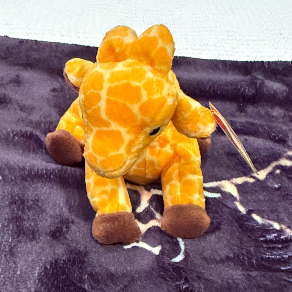 Ty Beanie Baby Twigs the Giraffe 1995 PVC Pellets Original Tag